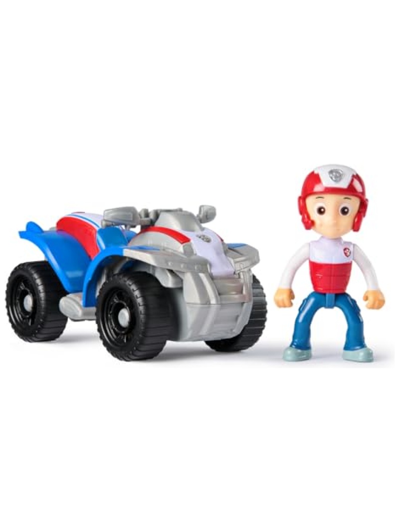 Quad Pat Patrouille 15 cm de Ryder avec figurine amovible, 52 % plastique recyclé