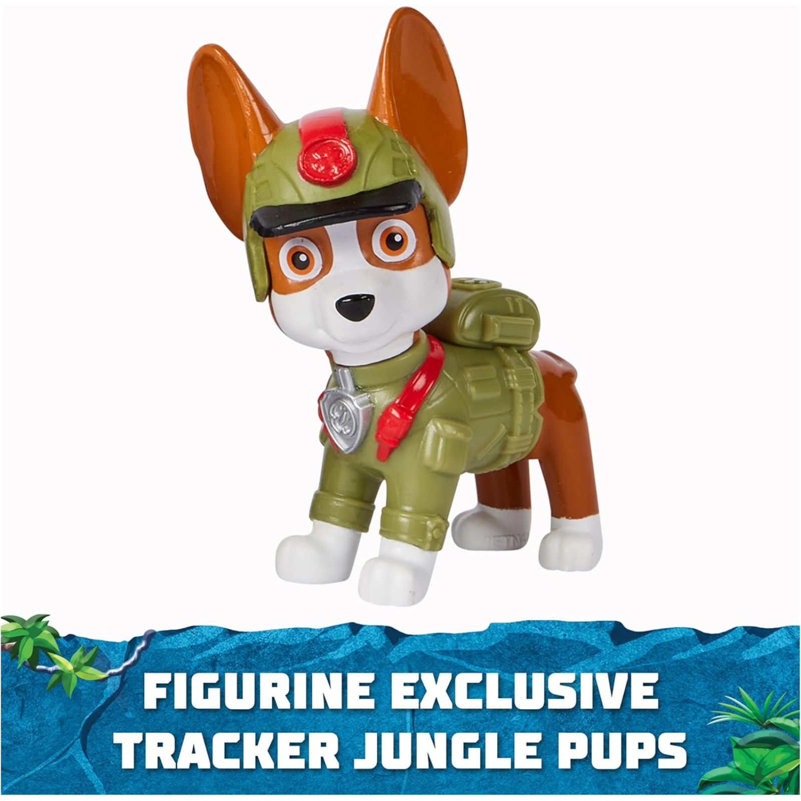 Paw Patrol - Véhicule Figurine Tracker Jungle Pups Avec Lance-Projectiles - Voiture Transformable Pat Patrouille