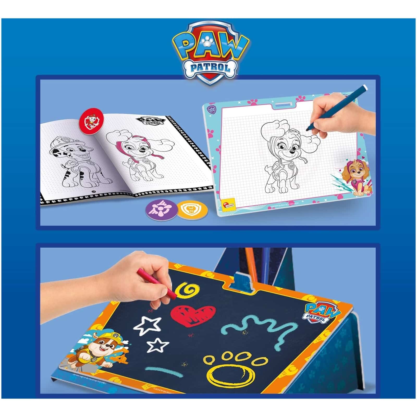 Melissa & Doug PAW Patrol – Pack 3 Scènes Autocollants Gonflés Réutilisables