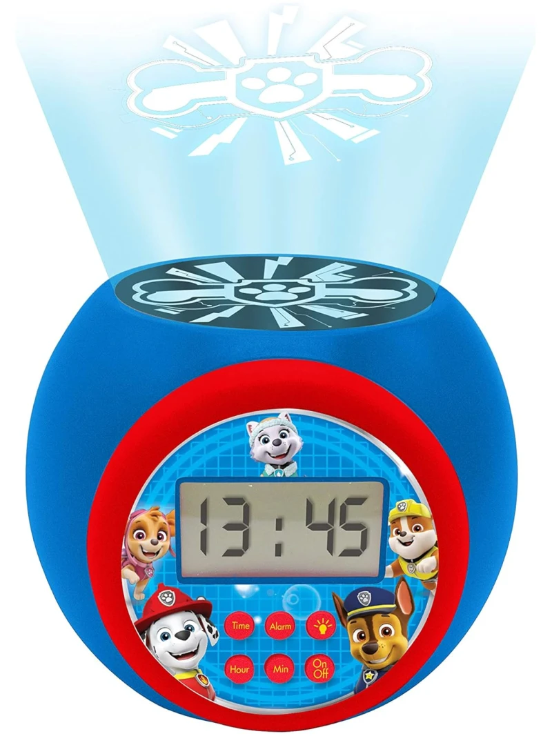 Lexibook projecteur pat patrouille marshallrubblechasestella et everest avec fonction alarme