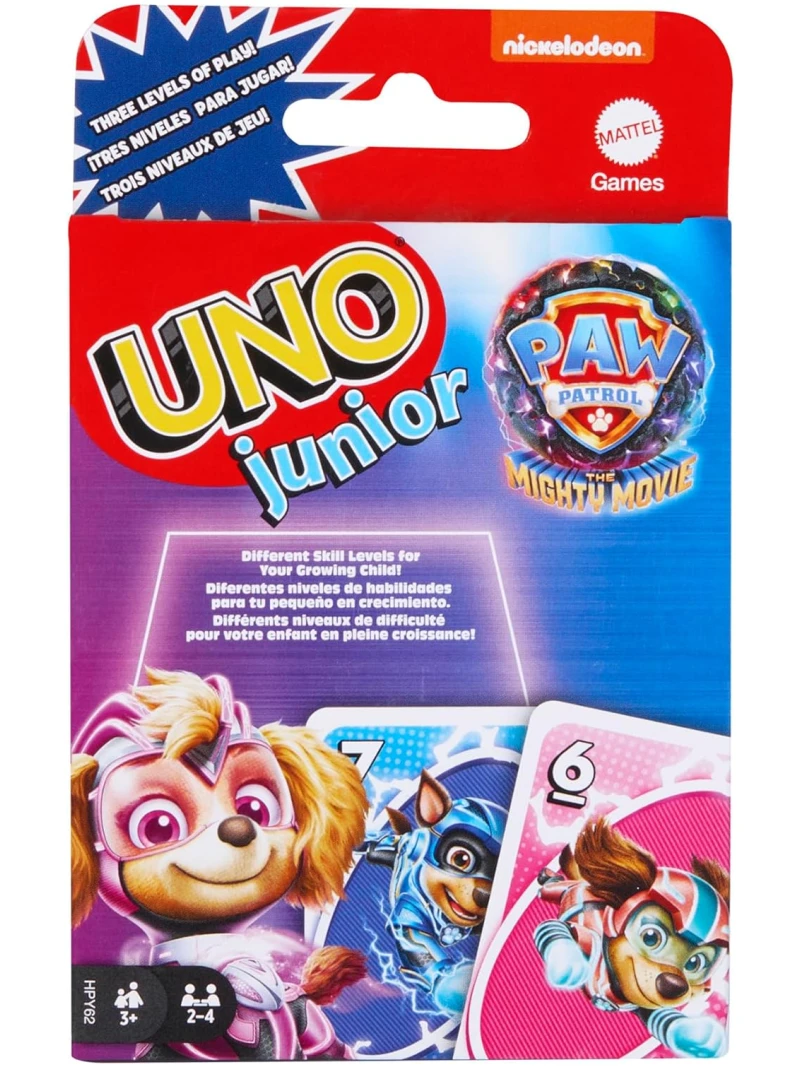 Mattel games uno junior nickelodeon paw patrol the movie 2