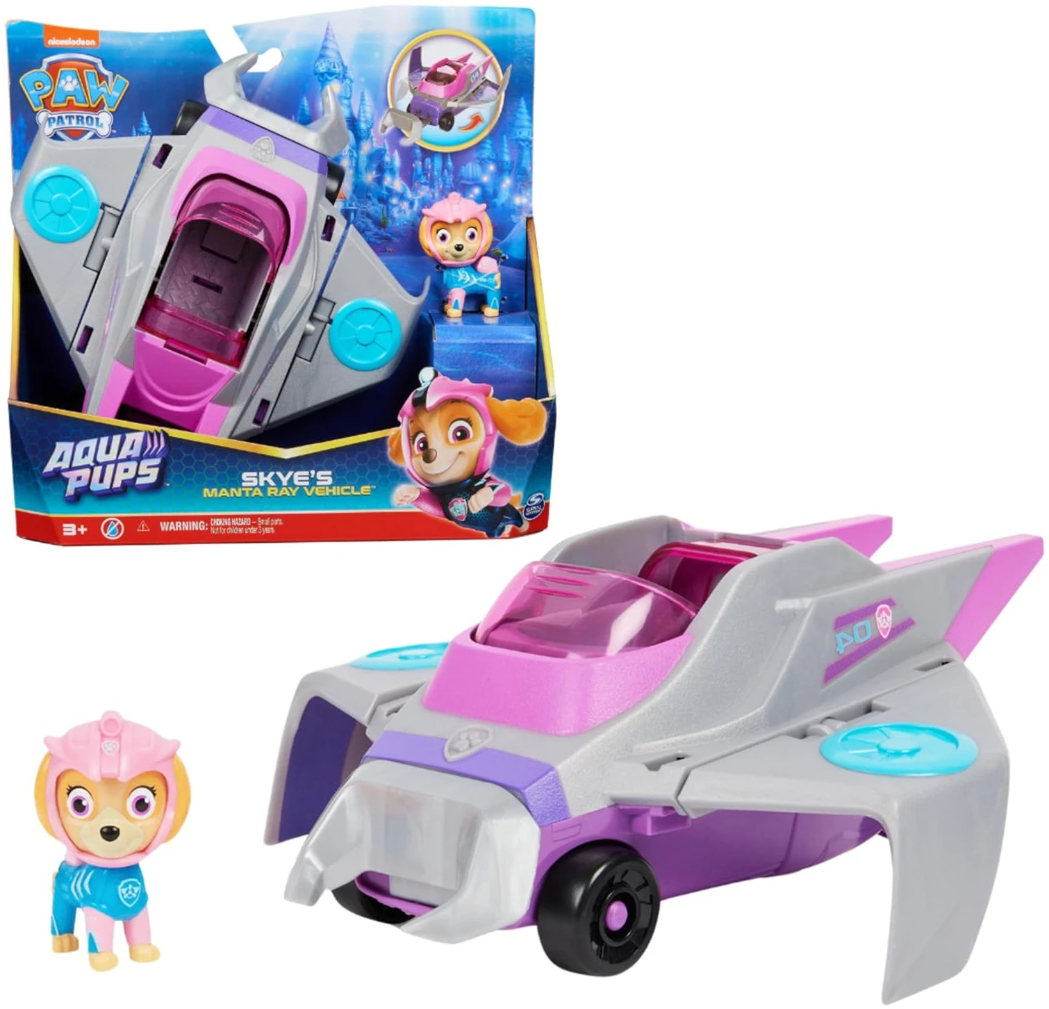 Pat patrouille aqua pups voiture figurine stella