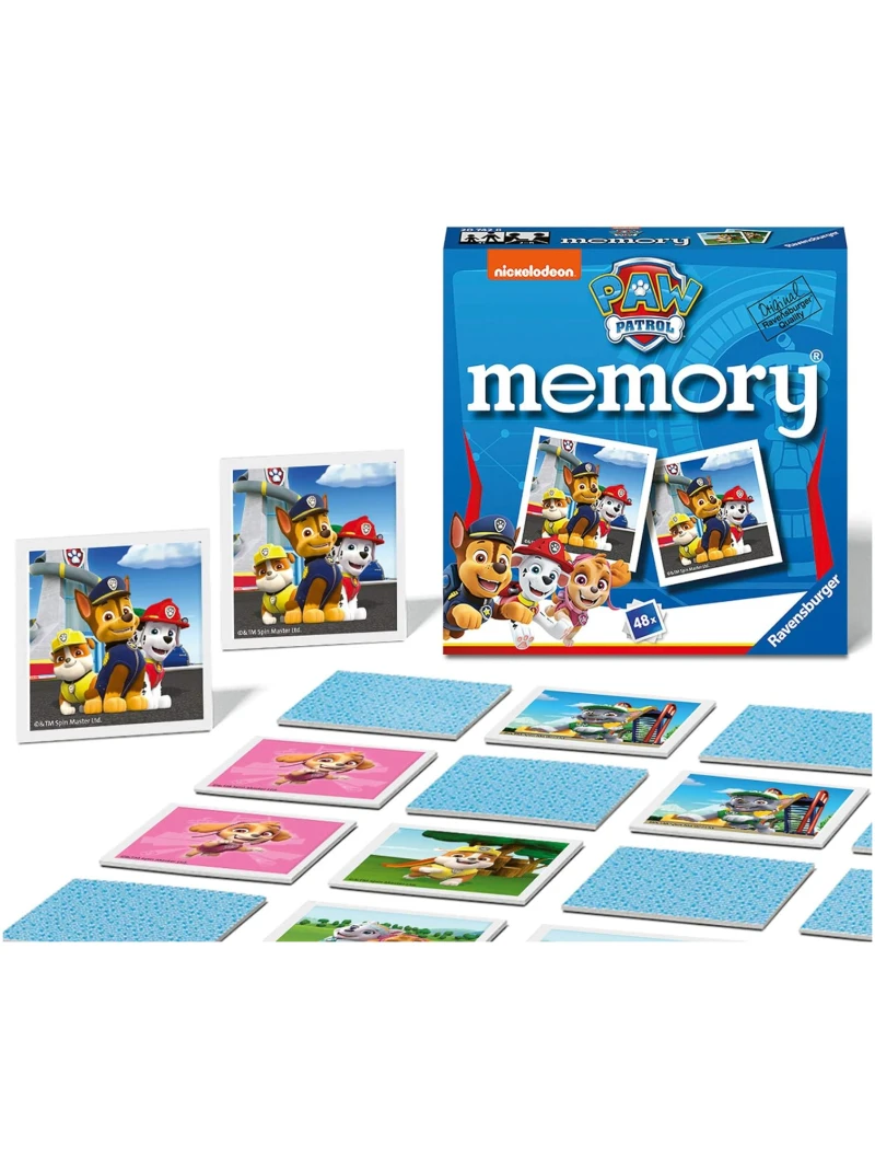 Ravensburger paw patrol mini memory game matching picture snap