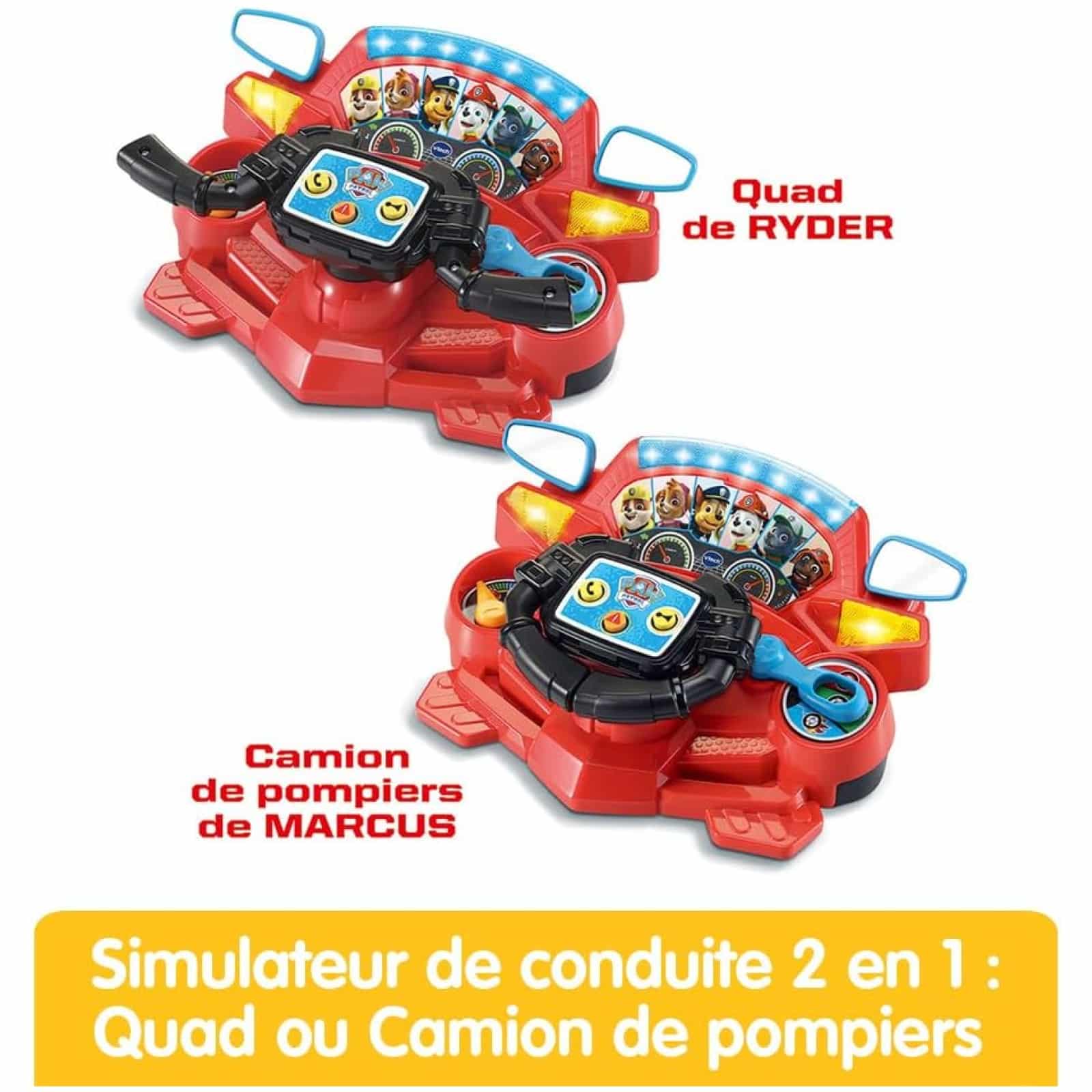 VTech Super Console Turbo Pilote – Simulateur De Conduite Avec écran Couleur 2,4″ – 20 Jeux éducatifs – Dès 3 Ans