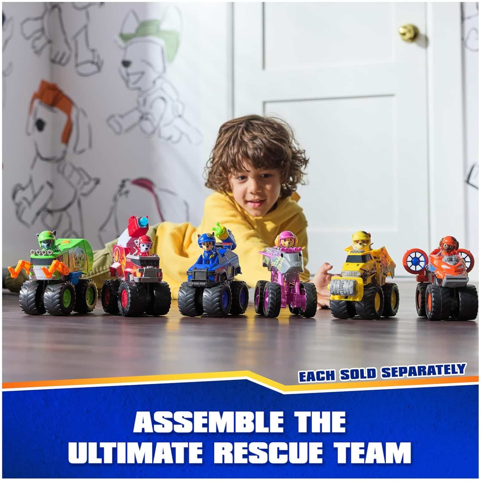 Paw Patrol – Véhicule Marcus Air Rescue Avec Projectiles – Figurine Hydravion Pompier – Cadeau Enfant 3 Ans Et +