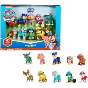 Coffret cadeau la Pat Patrouille avec toutes les figurines des Héros