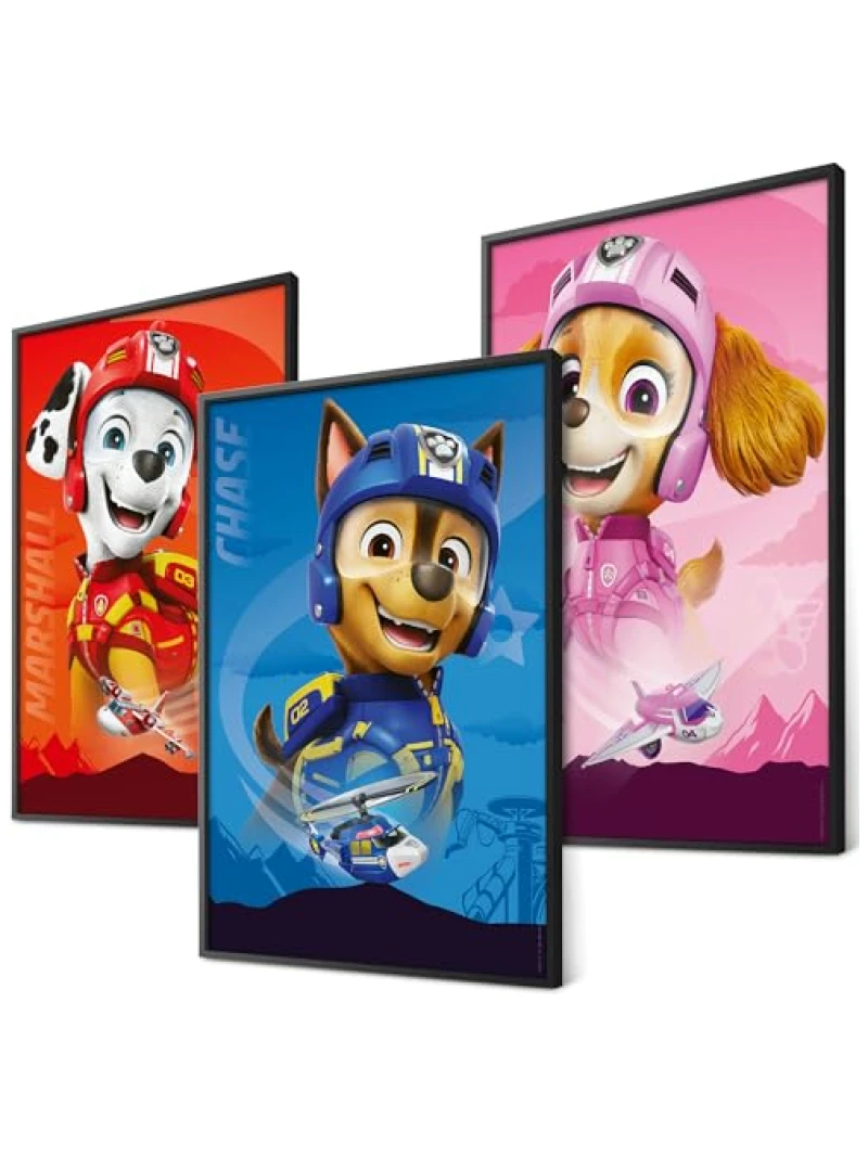 Lot de 3 posters Pat Patrouille Air Rescue pour chambre enfant, format A4