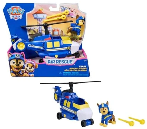 Pat Patrouille Air Rescue : véhicule Chase avec projectiles, jouet enfant 3 ans+