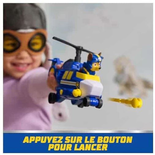 Pat Patrouille Air Rescue : véhicule Chase avec projectiles, jouet enfant 3 ans+ - vue 5