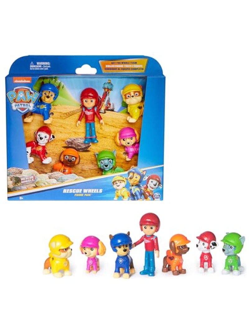 Coffret Pat Patrouille Air Rescue 7 figurines Rescue Wheels tout-terrain enfant 3 ans+