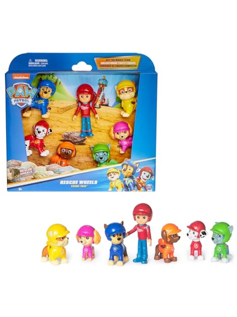 Coffret Pat Patrouille Air Rescue 7 figurines Rescue Wheels tout-terrain enfant 3 ans+