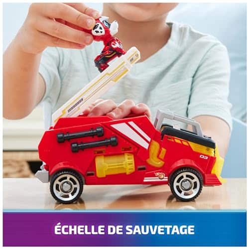 Pat Patrouille Air Rescue : véhicule et figurine Marcus avec sons et lumières, jouet enfant 3 ans+ - vue 3