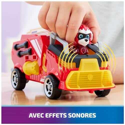 Pat Patrouille Air Rescue : véhicule et figurine Marcus avec sons et lumières, jouet enfant 3 ans+ - vue 4