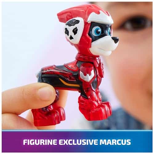 Pat Patrouille Air Rescue : véhicule et figurine Marcus avec sons et lumières, jouet enfant 3 ans+ - vue 6