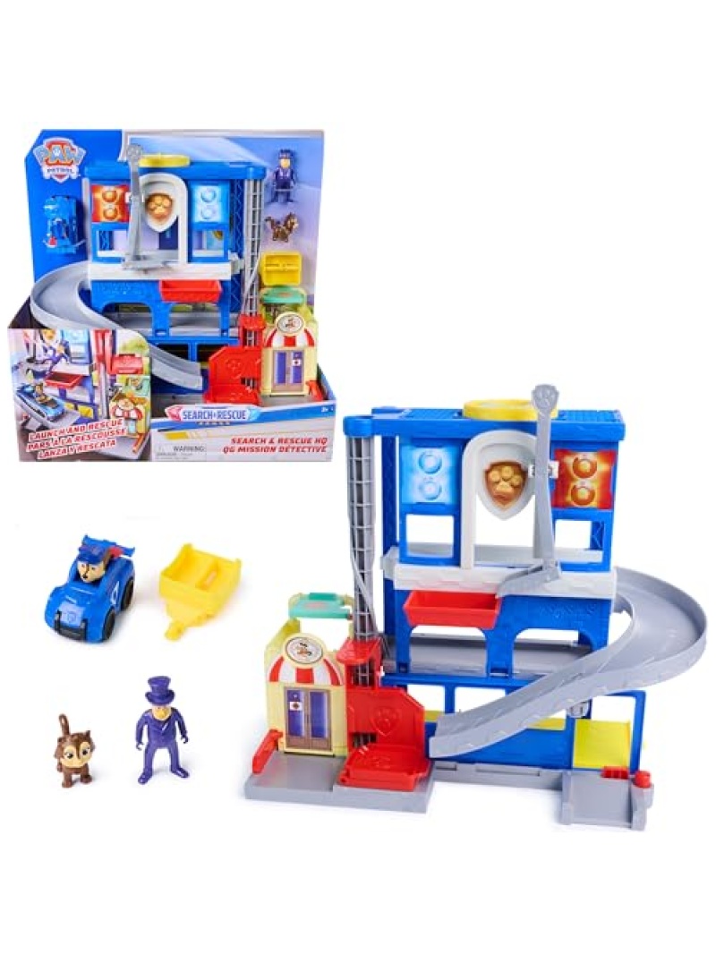 Pat Patrouille Poste Police Pup Squad Rescue Mission Detective - Voiture à collectionner pour enfant dès 3 ans