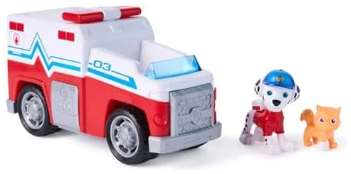 Véhicule figurine Pat Patrouille Marcus Mission Détectives, jouet enfant 3 ans+