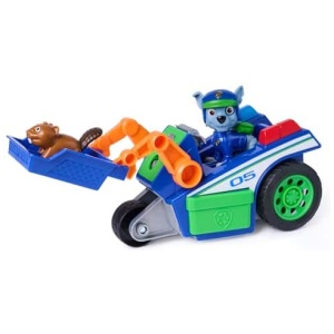 Véhicule Rocky Pat Patrouille, voiture figurine mission détectives, jouet enfant 3 ans+