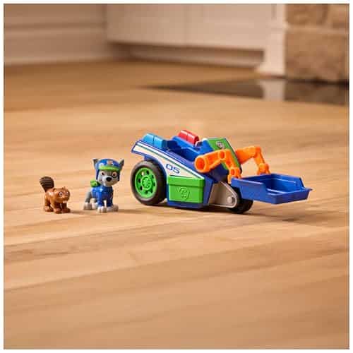 Véhicule Rocky Pat Patrouille, voiture figurine mission détectives, jouet enfant 3 ans+ - vue 2