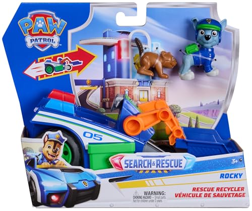 Véhicule Rocky Pat Patrouille, voiture figurine mission détectives, jouet enfant 3 ans+ - vue 3