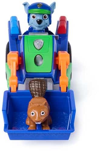 Véhicule Rocky Pat Patrouille, voiture figurine mission détectives, jouet enfant 3 ans+ - vue 5