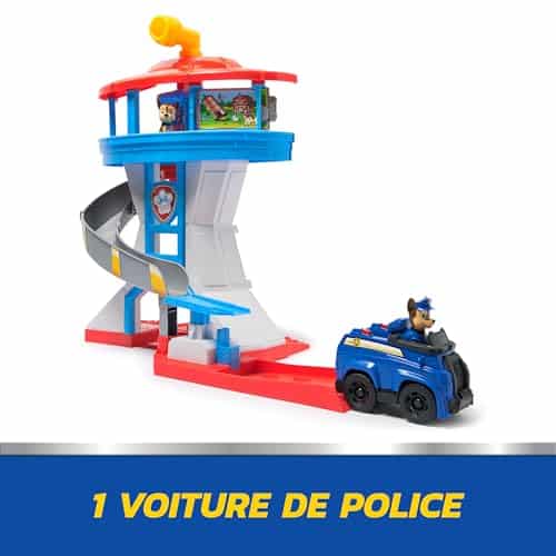 Tour de contrôle Pat Patrouille 50 cm avec missions, toboggan et figurines, dès 3 ans - vue 6
