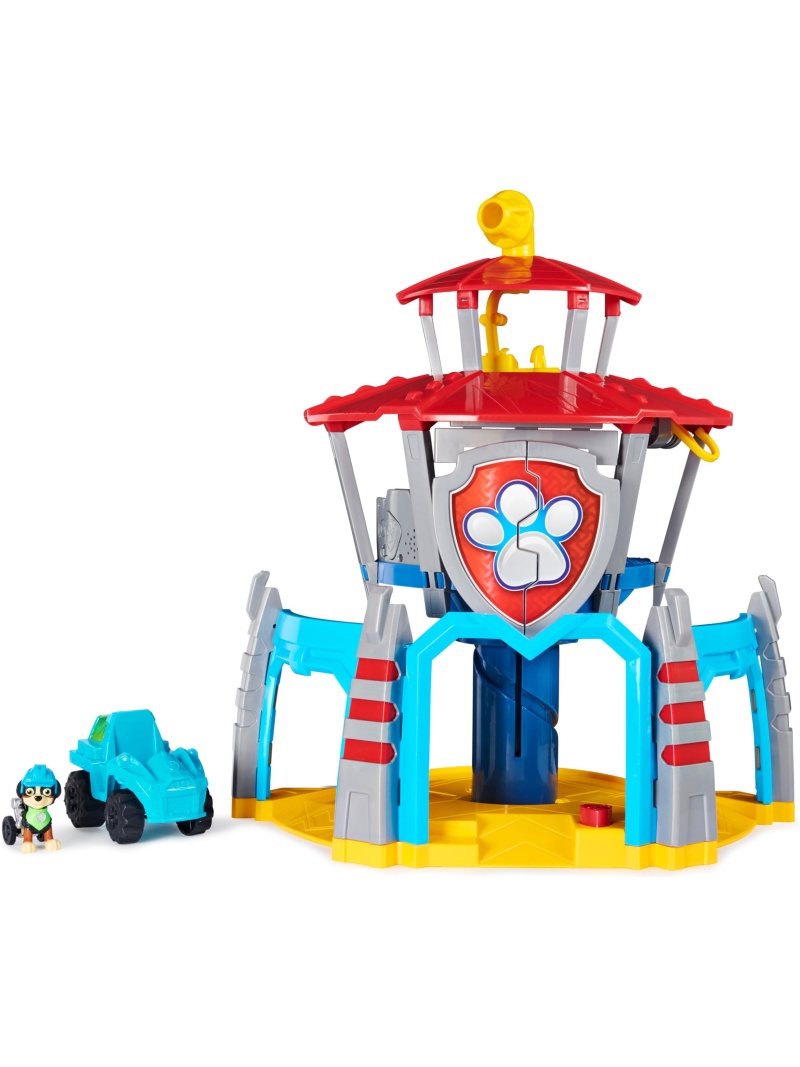 Playset Quartier Général Pat'Patrouille Dino Rescue avec Figurines Dinosaure et Rex