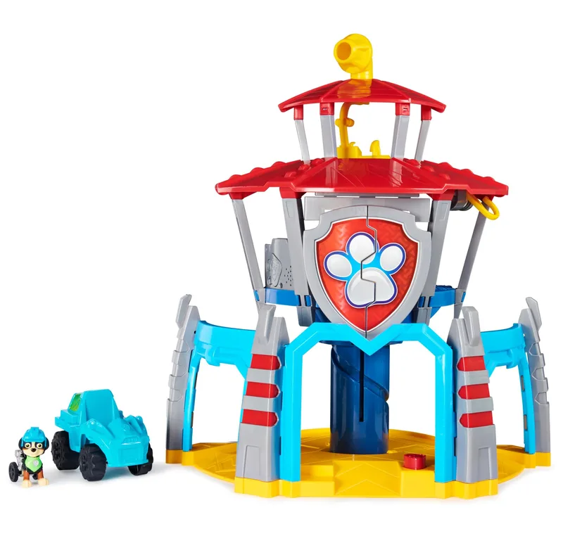 Playset Quartier Général Pat'Patrouille Dino Rescue avec Figurines Dinosaure et Rex