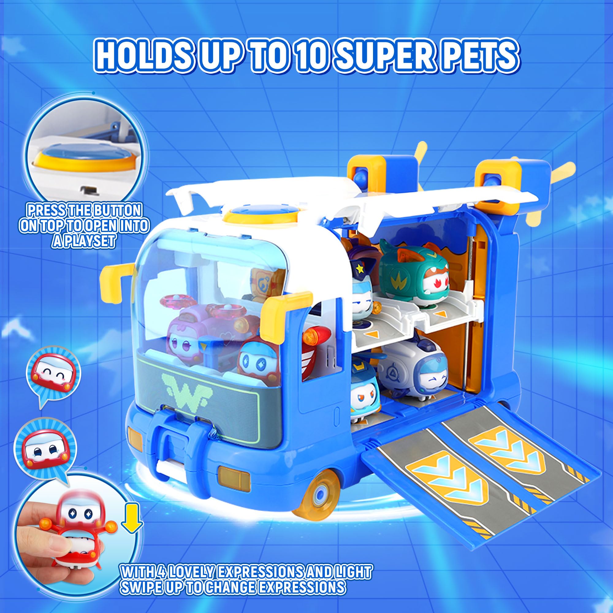 Base Mini Super Pets Pat'Patrouille avec Jett & Dizzy 2-en-1 – Image 3