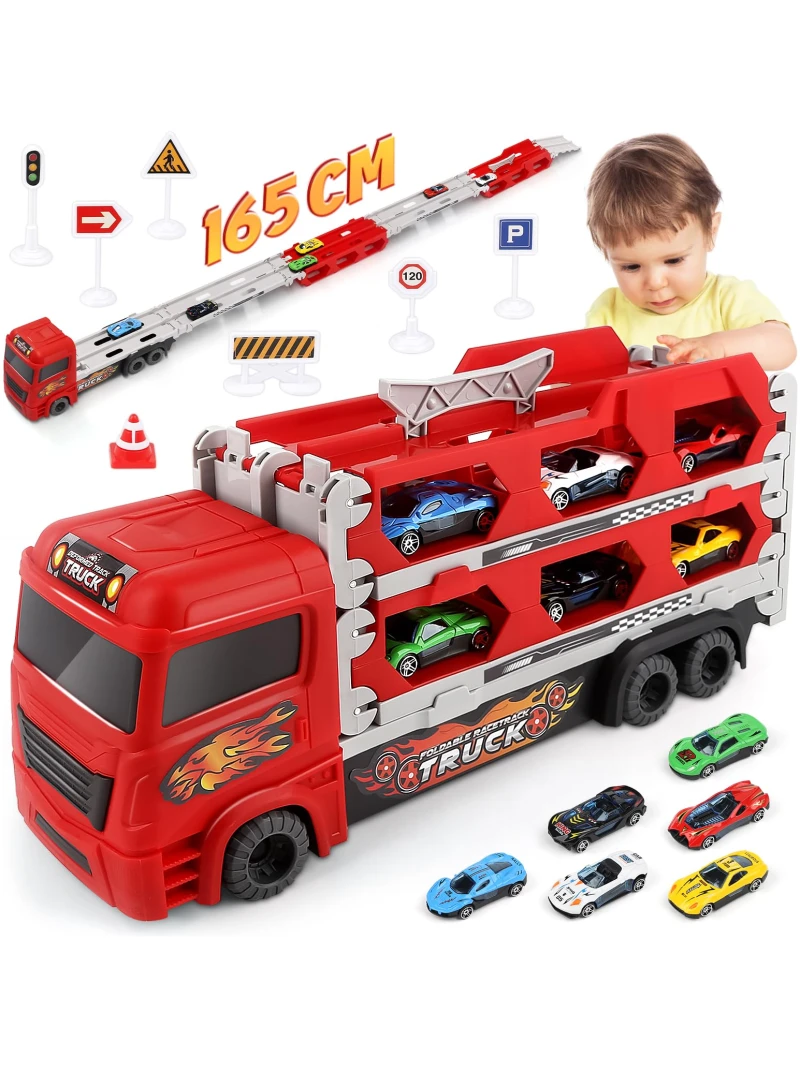Camion Transporteur Pliable Pat'Patrouille avec 6 Voitures