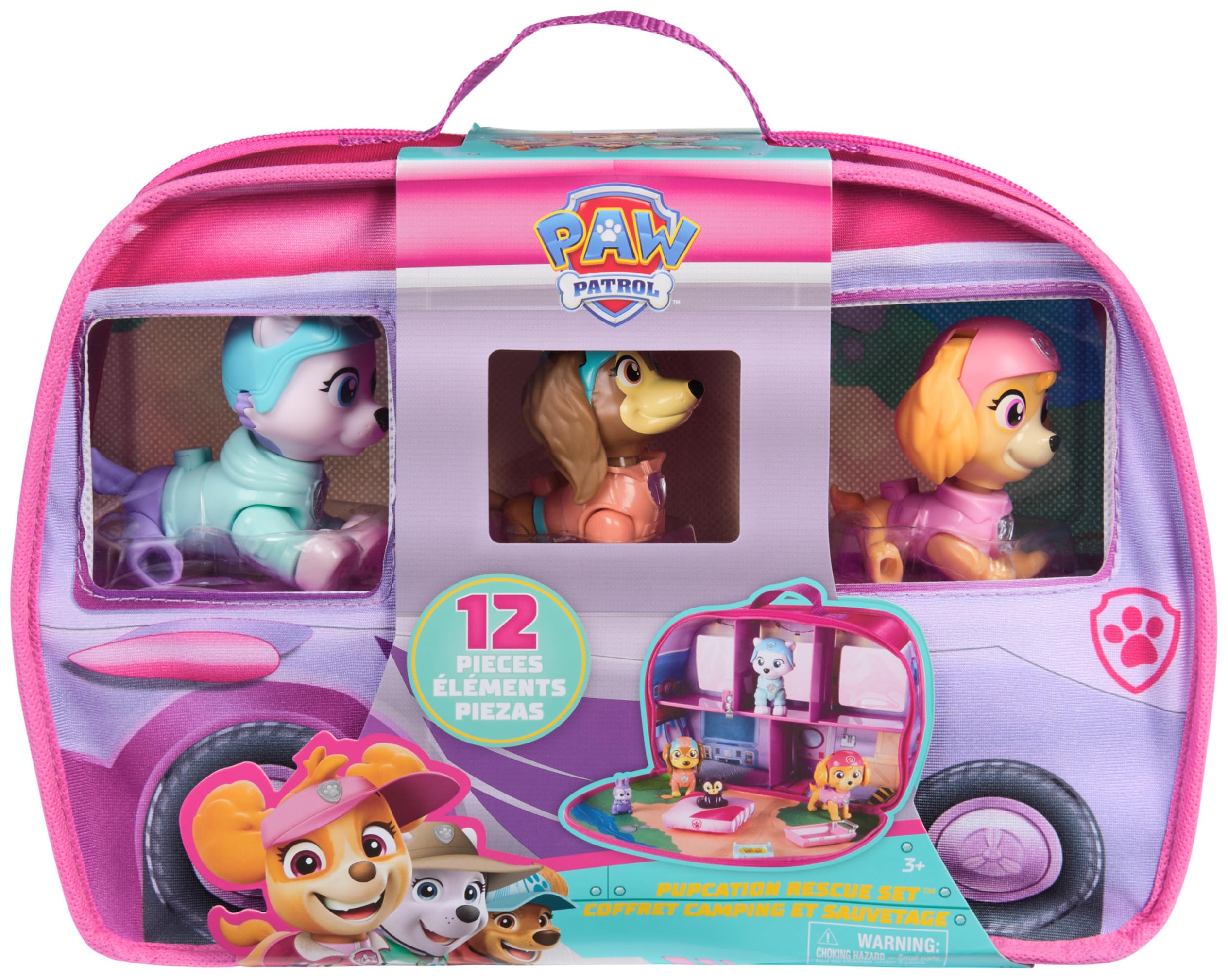 Coffret Camping et Sauvetage Pat'Patrouille Stella, Everest et Liberty avec Camping-Car – Image 2