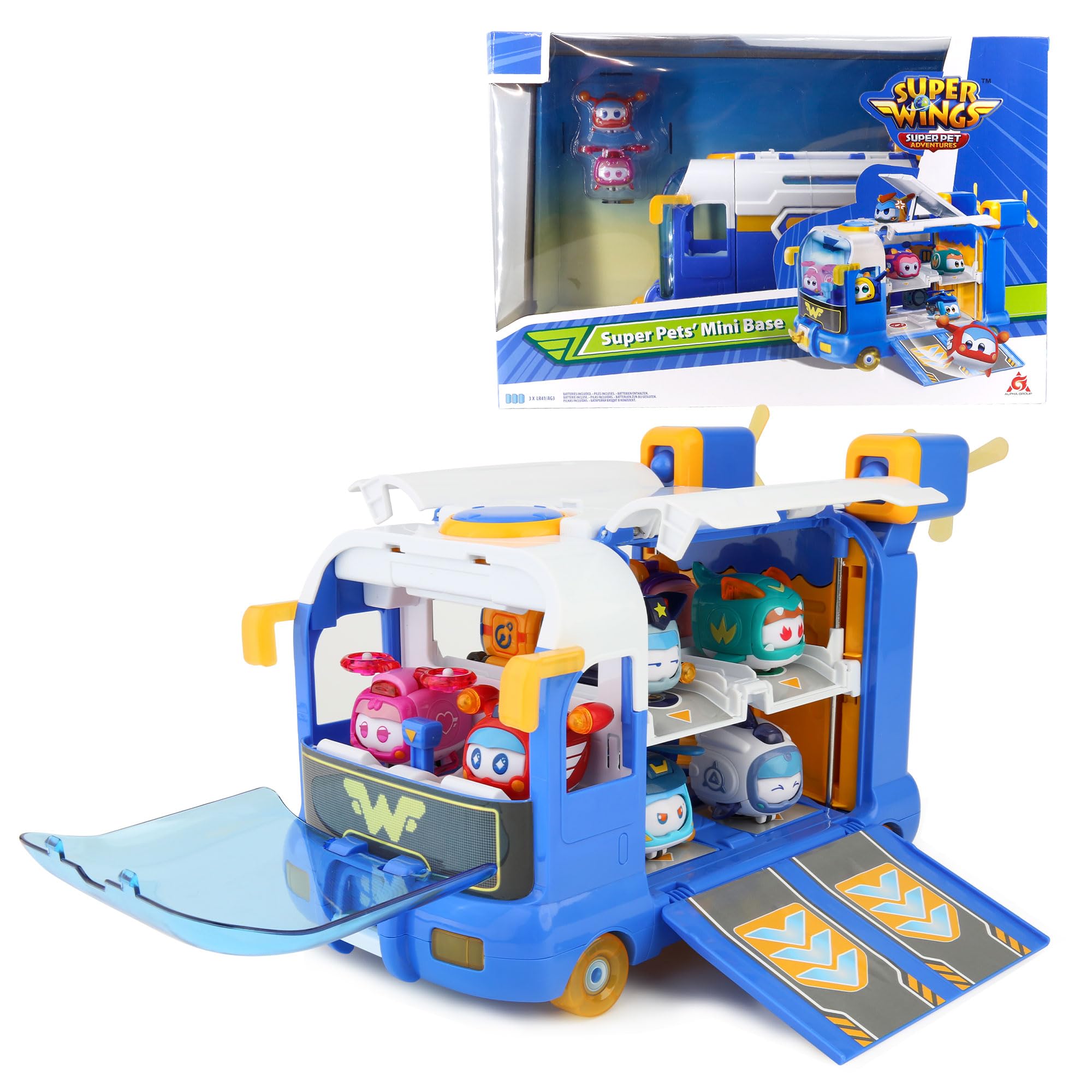 Base Mini Super Pets Pat'Patrouille avec Jett & Dizzy 2-en-1