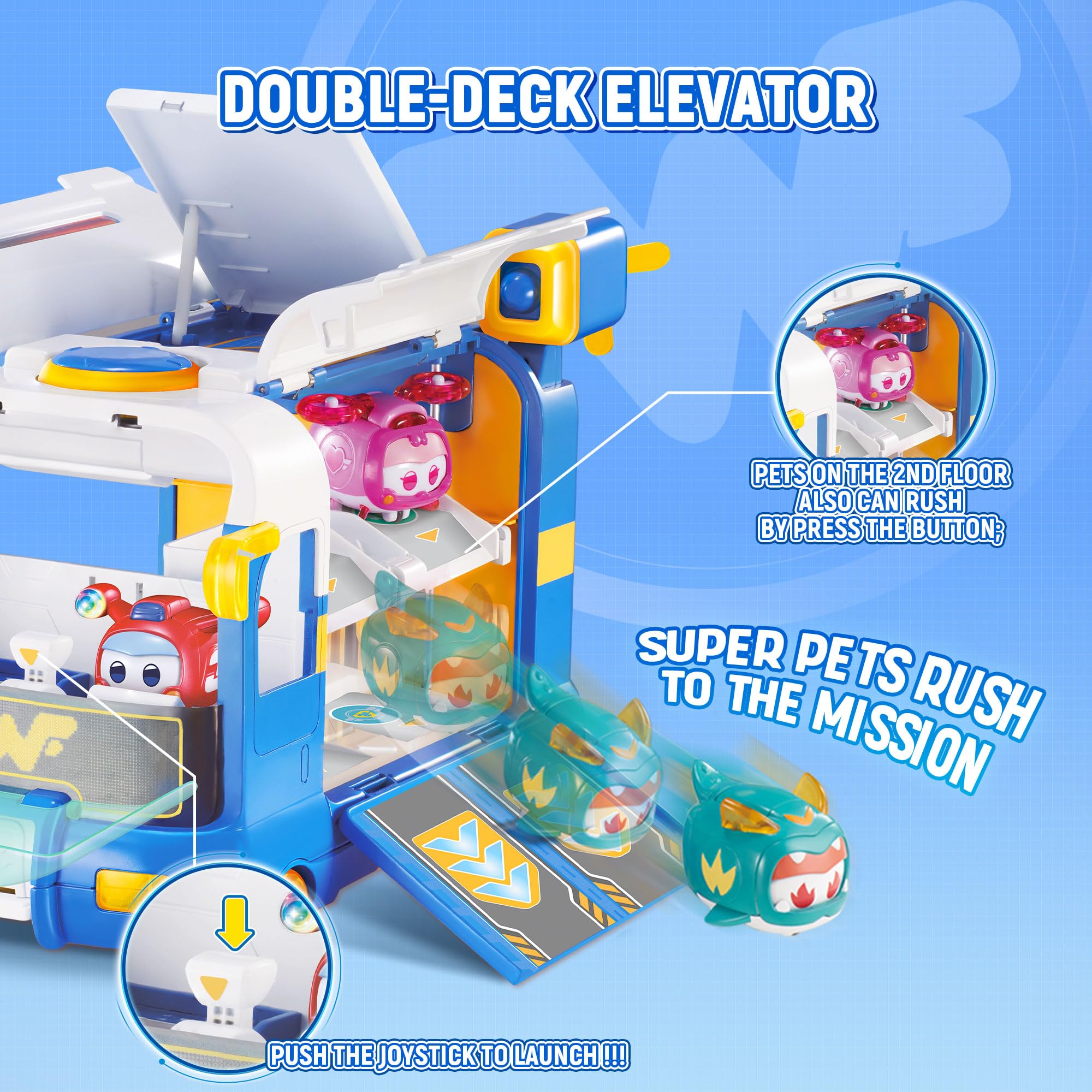 Base Mini Super Pets Pat'Patrouille avec Jett & Dizzy 2-en-1 – Image 4