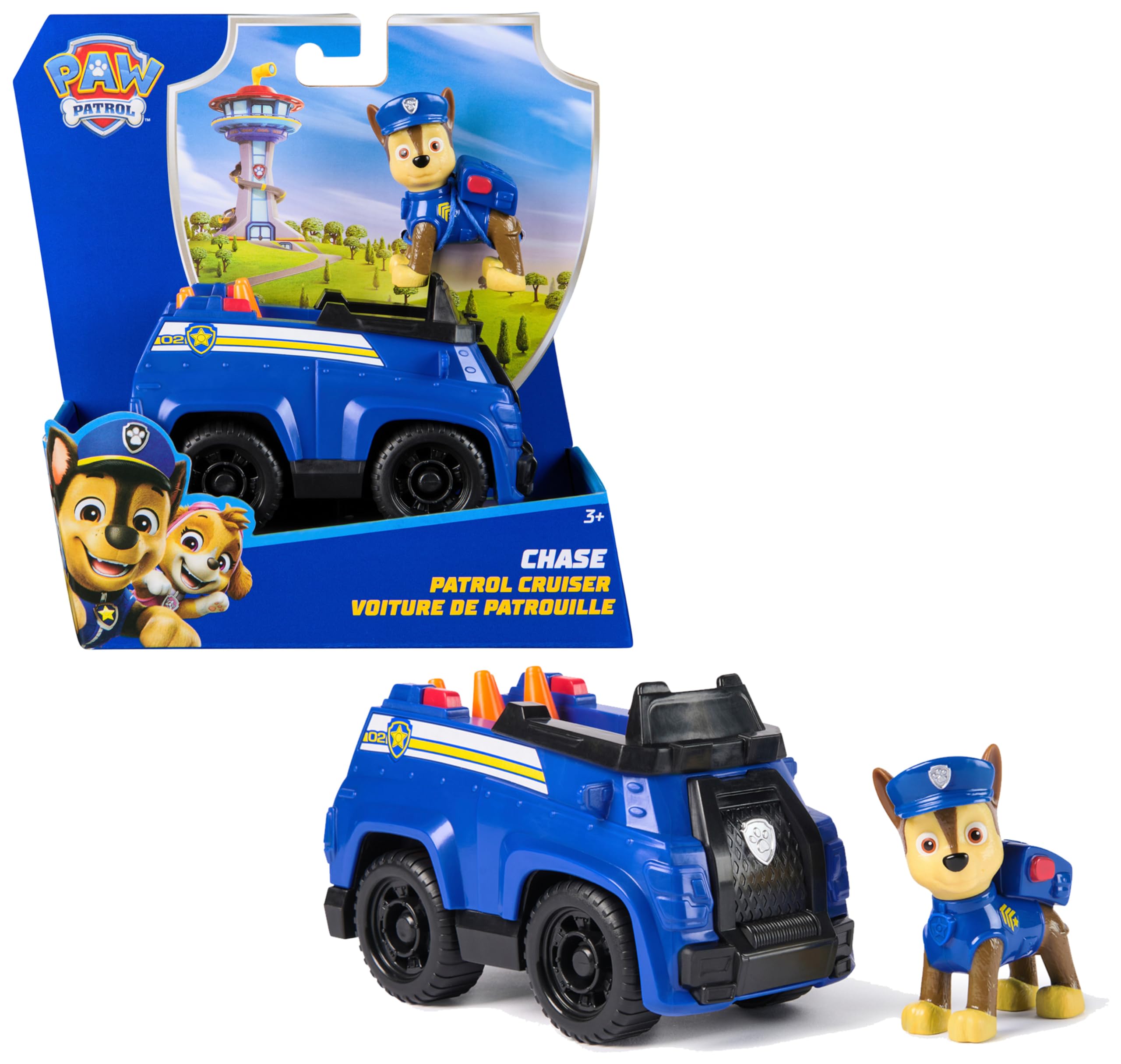 Véhicule Figurine Chase Pat'Patrouille - Voiture à Collectionner