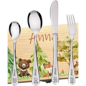 Set de Couverts Pat&rsquo;Patrouille Personnalisé Enfant – 4 Pièces