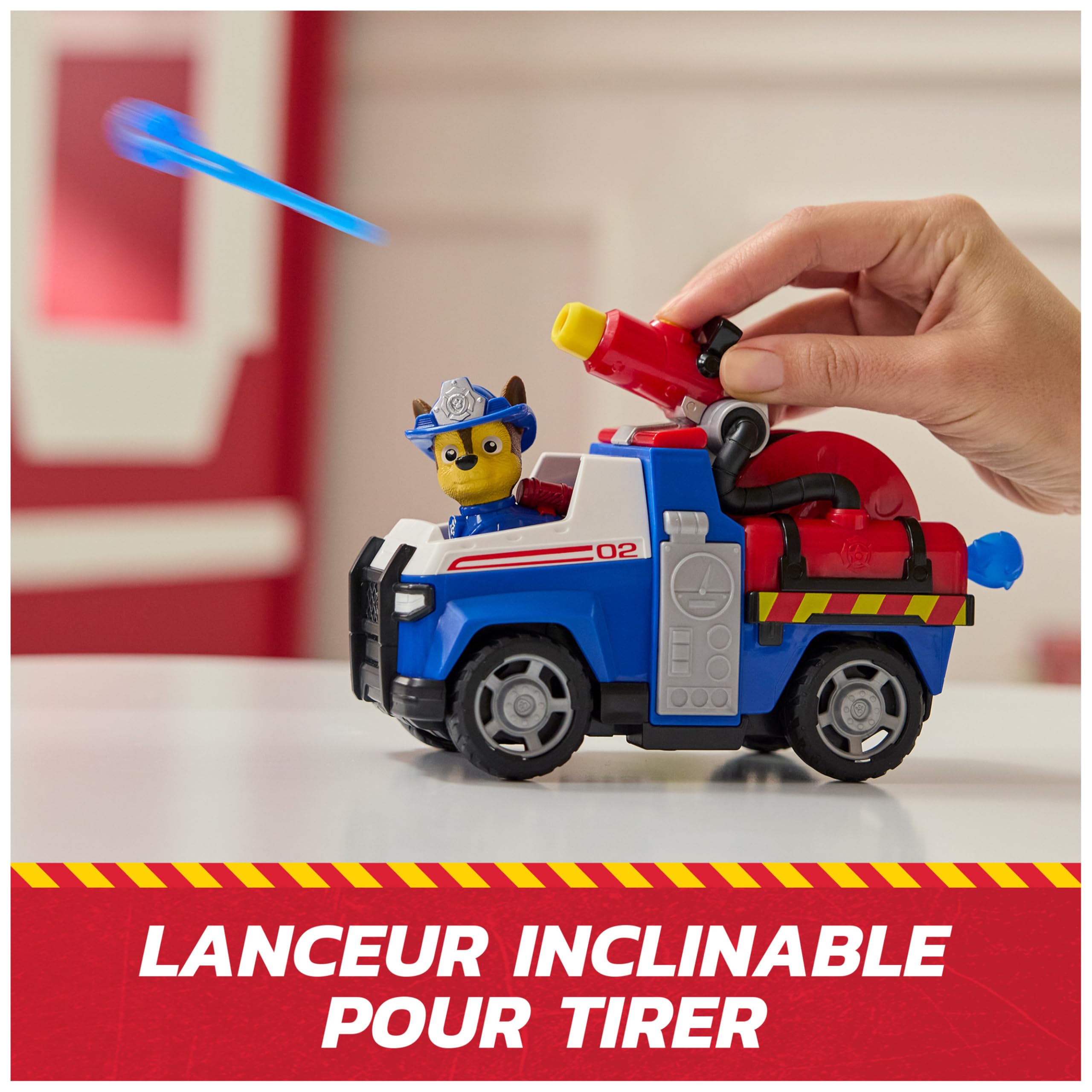 Véhicule Chase Pat'Patrouille Fire Rescue avec Figurine et Projectiles – Image 5