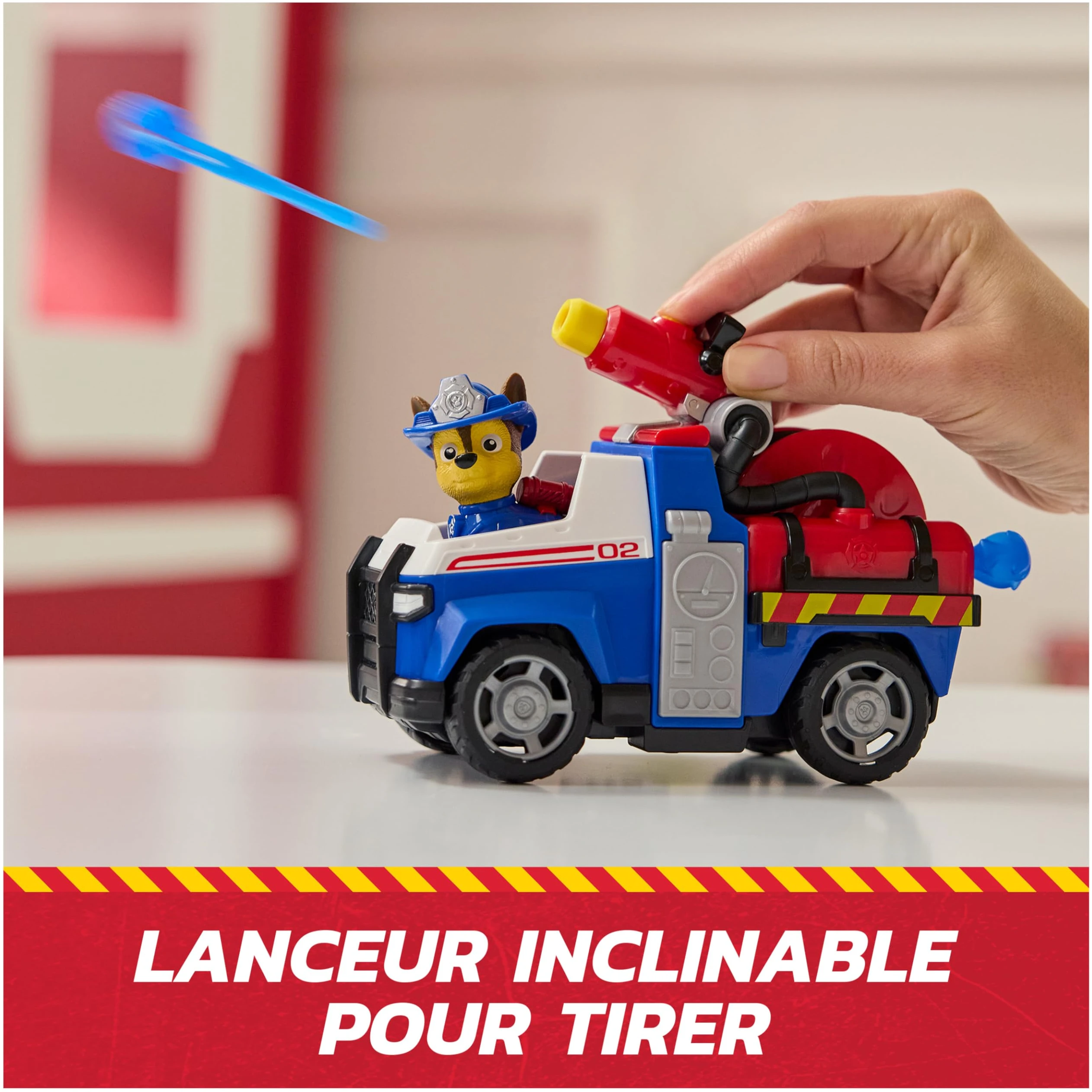 Véhicule Chase Pat'Patrouille Fire Rescue avec Figurine et Projectiles – Image 5