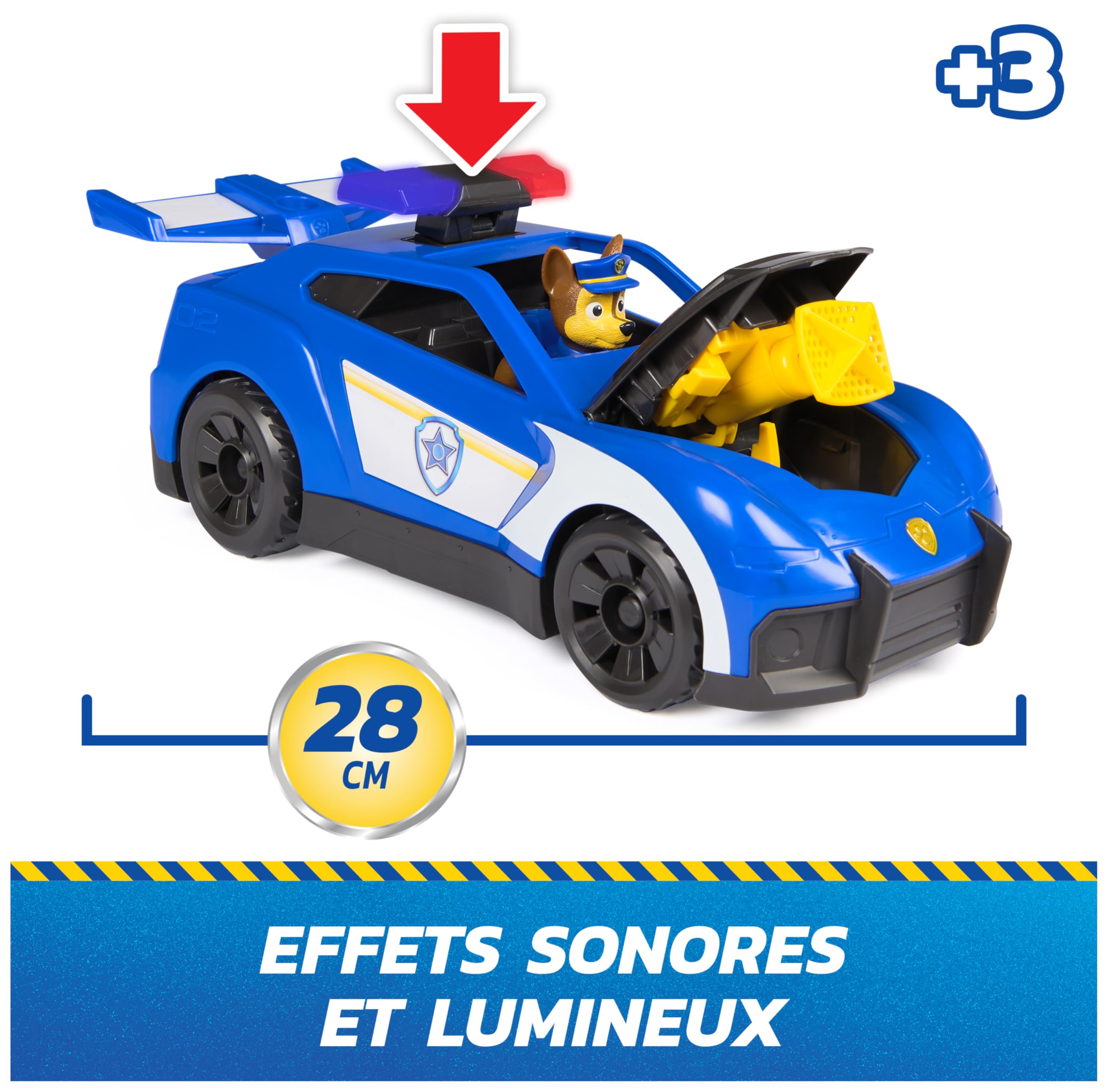 Véhicule Interactif Chase Pat'Patrouille - Voiture Figurine Mission Détective – Image 2