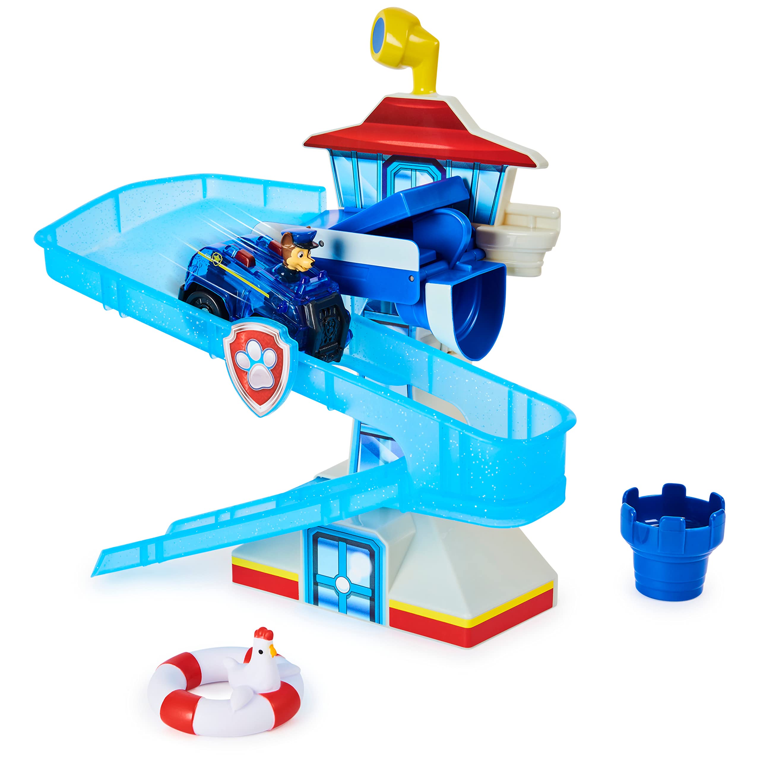 Playset de Bain Pat'Patrouille Adventure Bay avec Véhicule Chase Lumineux