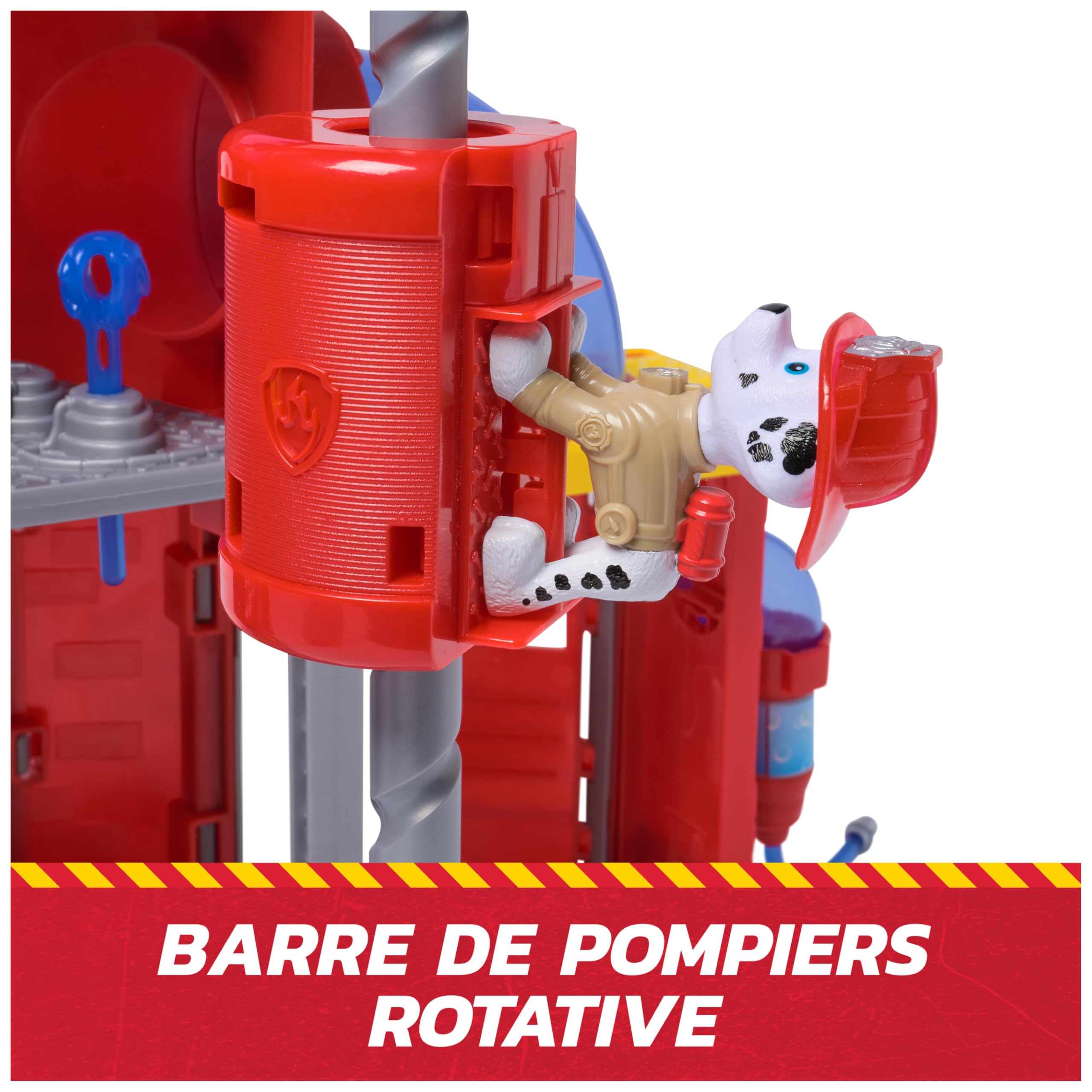 Voiture Marcus Pat'Patrouille - Caserne de Pompiers Fire Rescue avec Sons et Lumières – Image 4