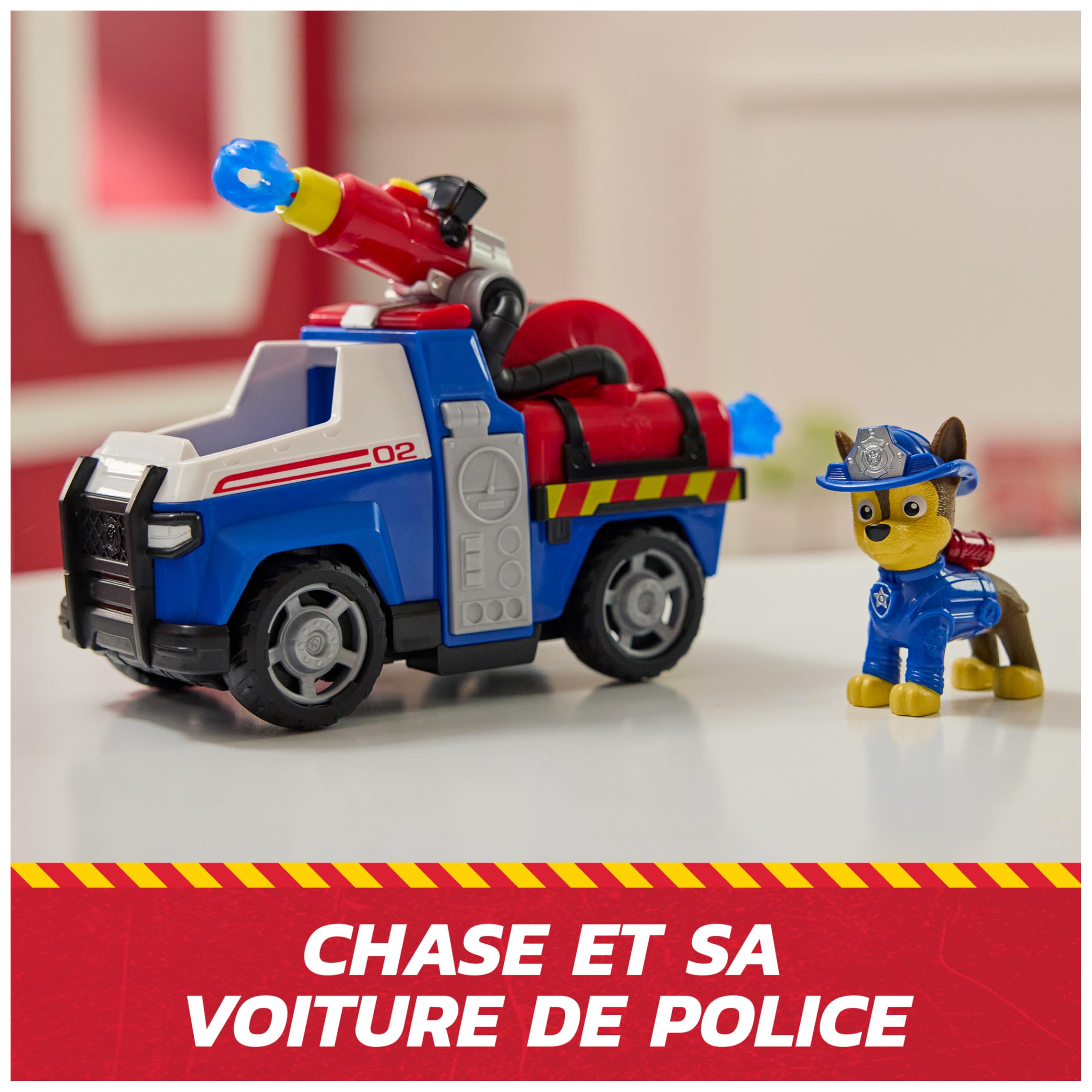 Véhicule Chase Pat'Patrouille Fire Rescue avec Figurine et Projectiles – Image 2