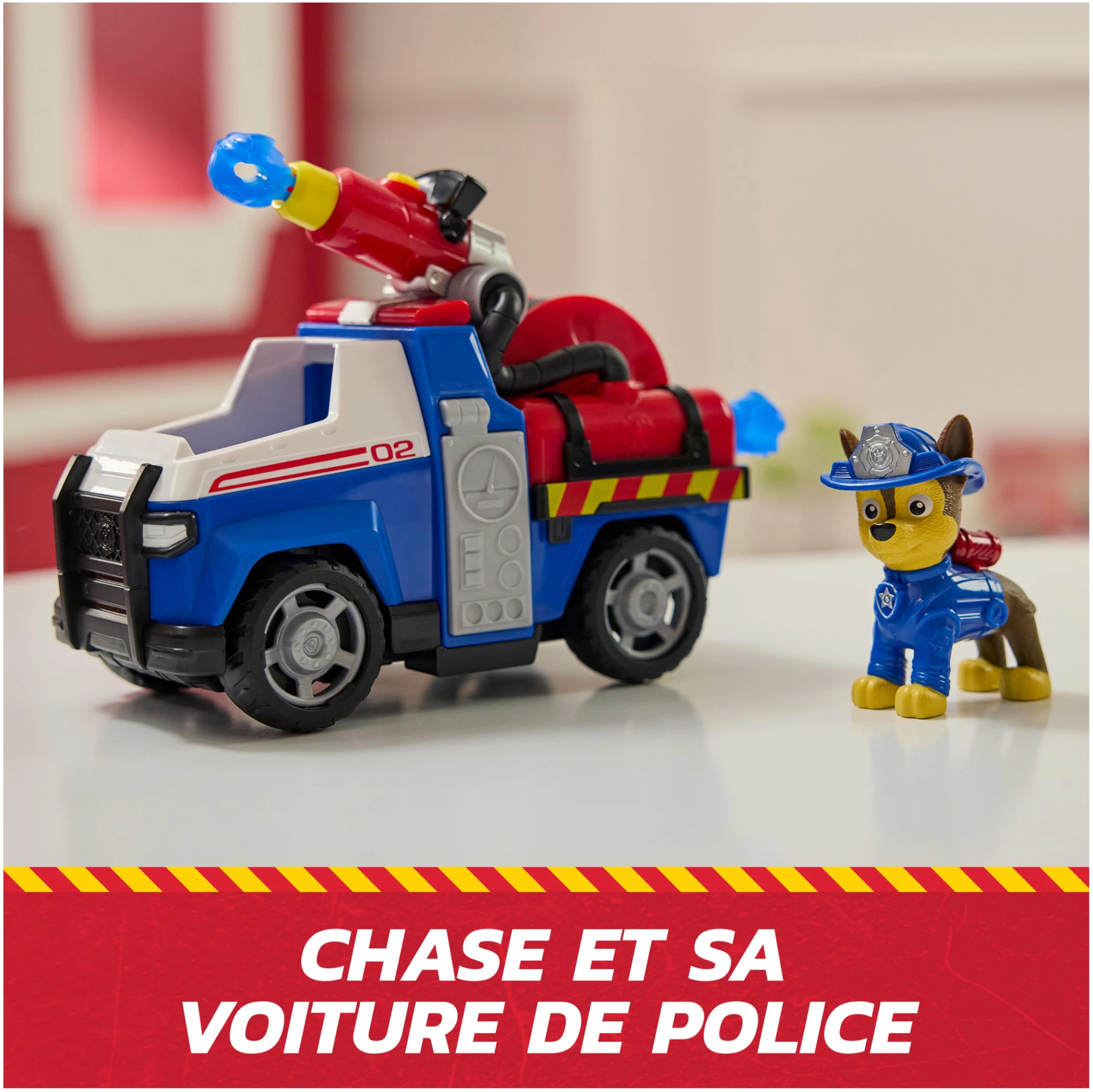 Véhicule Chase Pat'Patrouille Fire Rescue avec Figurine et Projectiles – Image 2