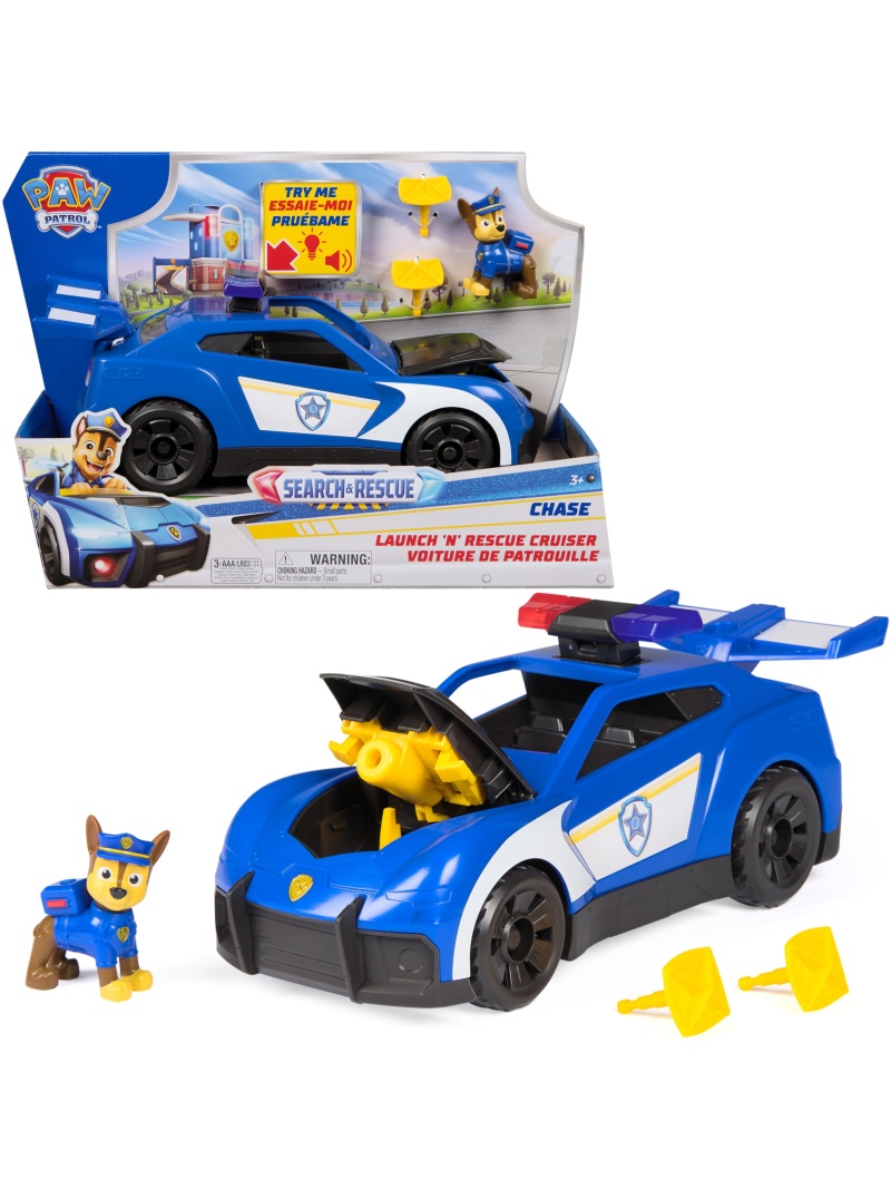 Véhicule Interactif Chase Pat'Patrouille - Voiture Figurine Mission Détective