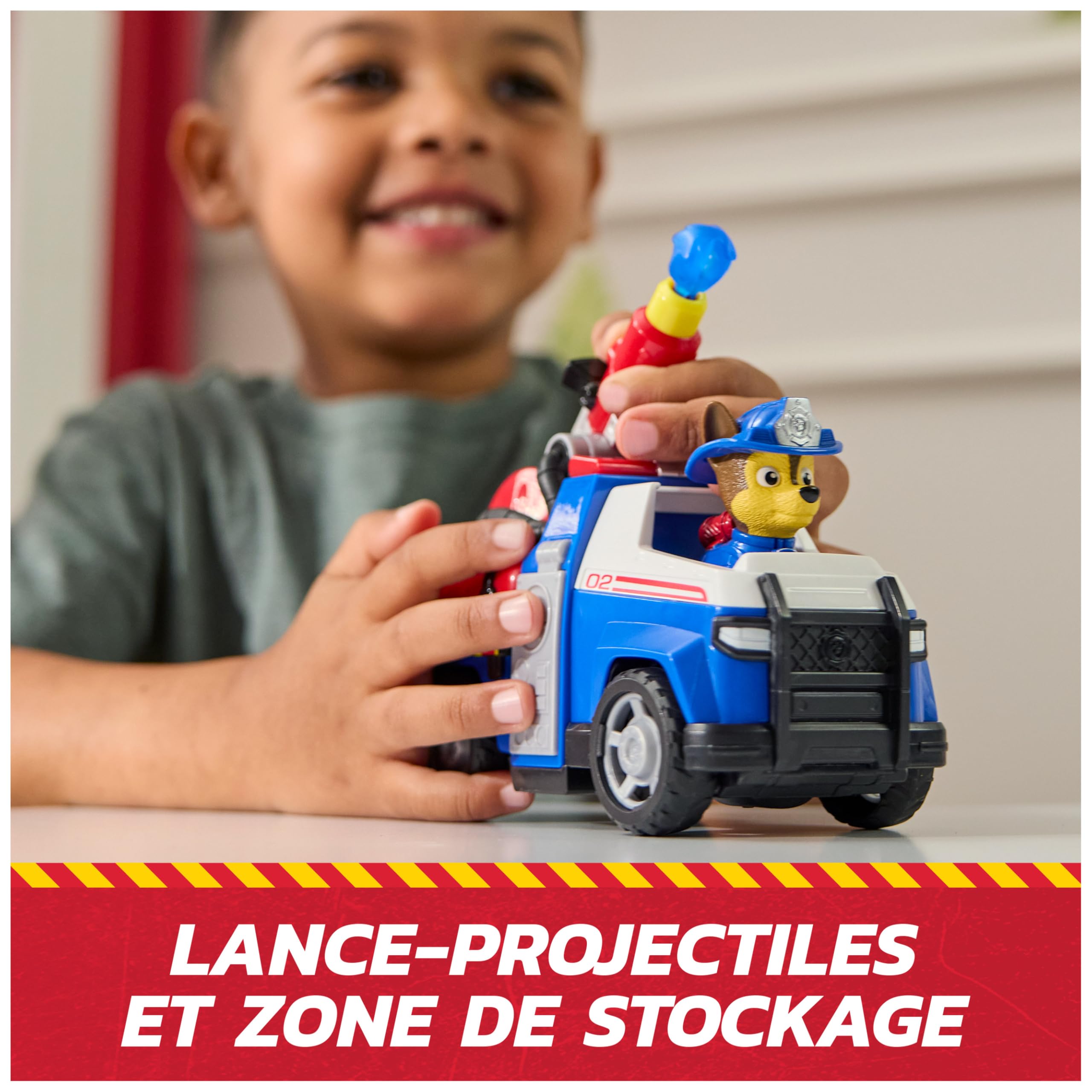 Véhicule Chase Pat'Patrouille Fire Rescue avec Figurine et Projectiles – Image 3