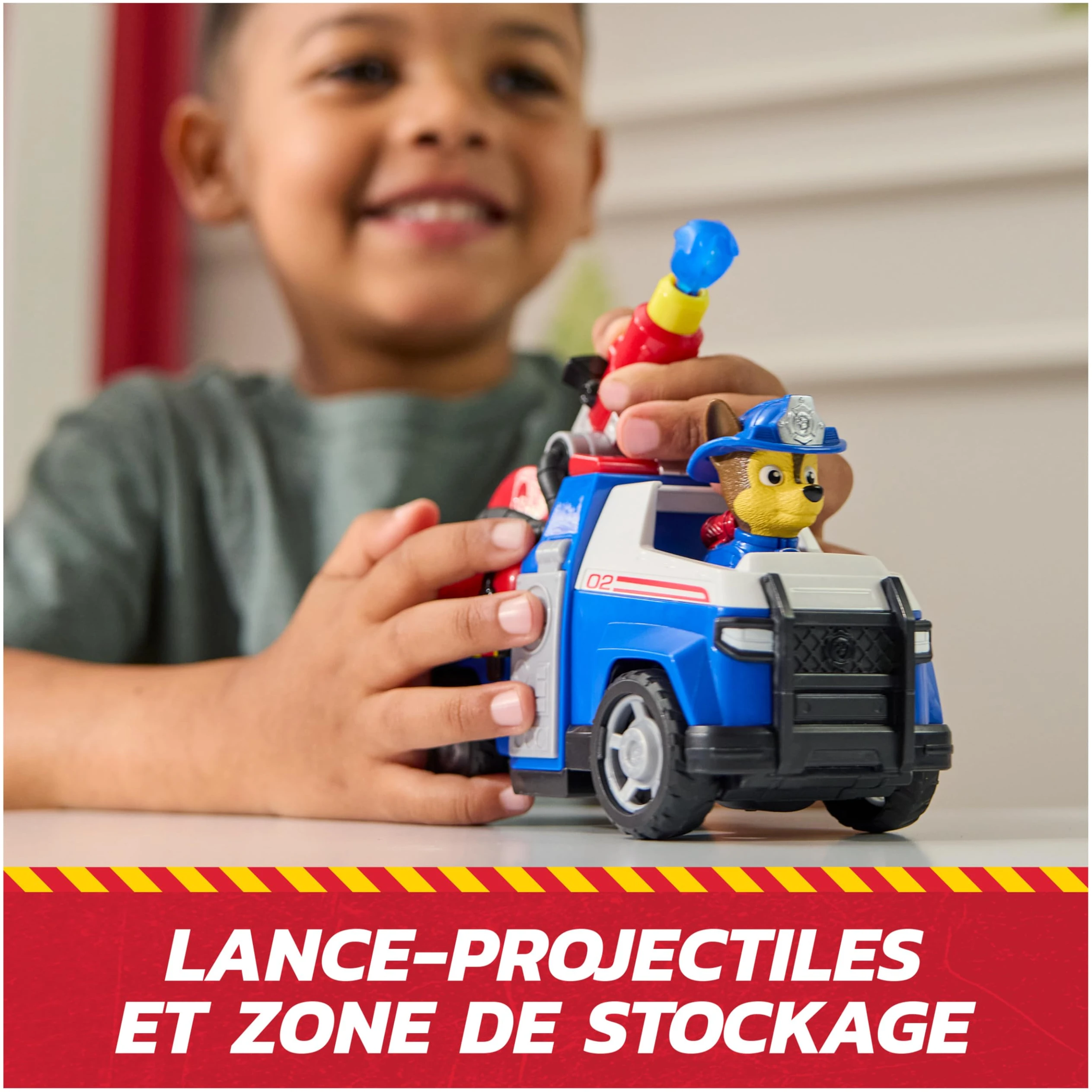 Véhicule Chase Pat'Patrouille Fire Rescue avec Figurine et Projectiles – Image 3