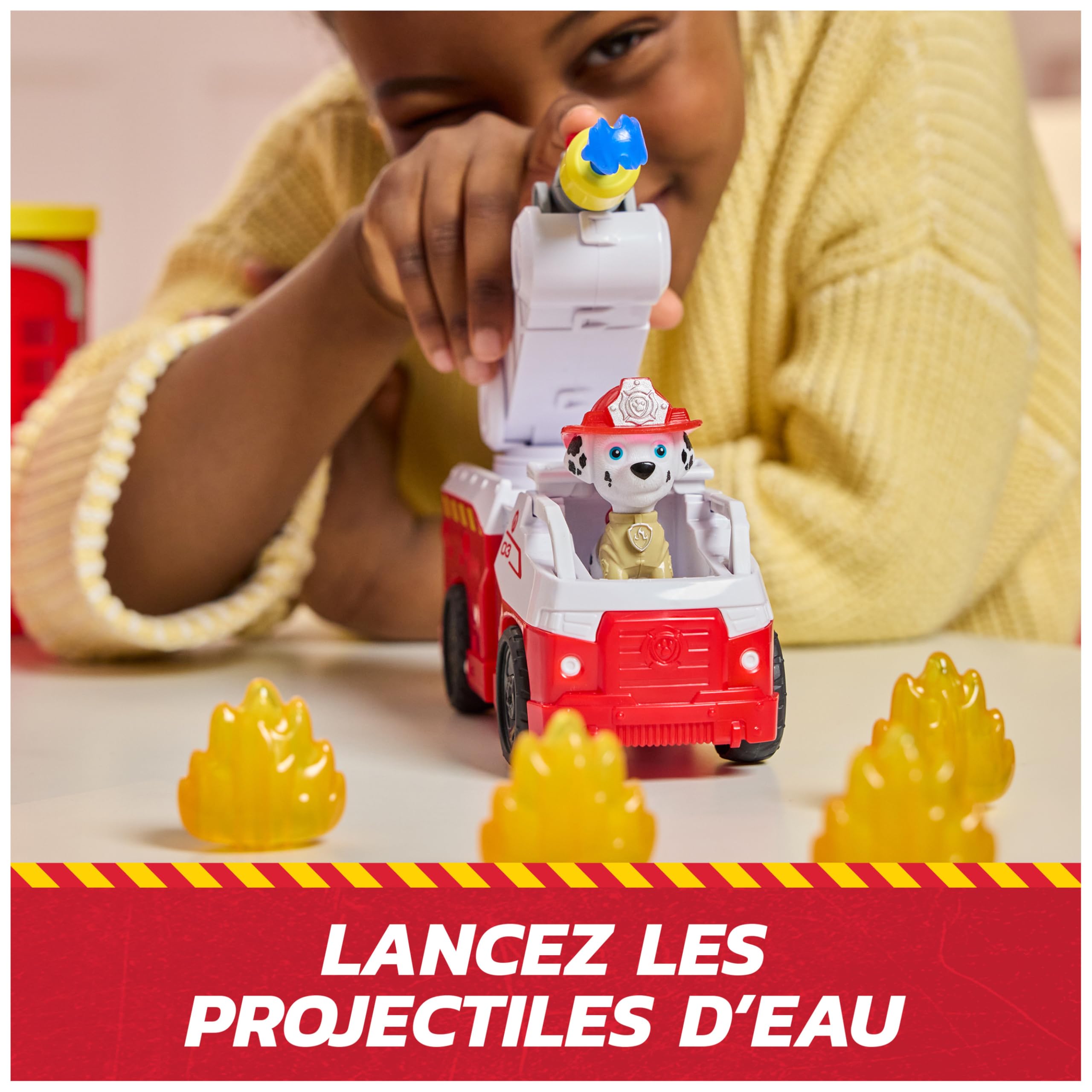 Voiture Marcus Pat'Patrouille - Caserne de Pompiers Fire Rescue avec Sons et Lumières – Image 5