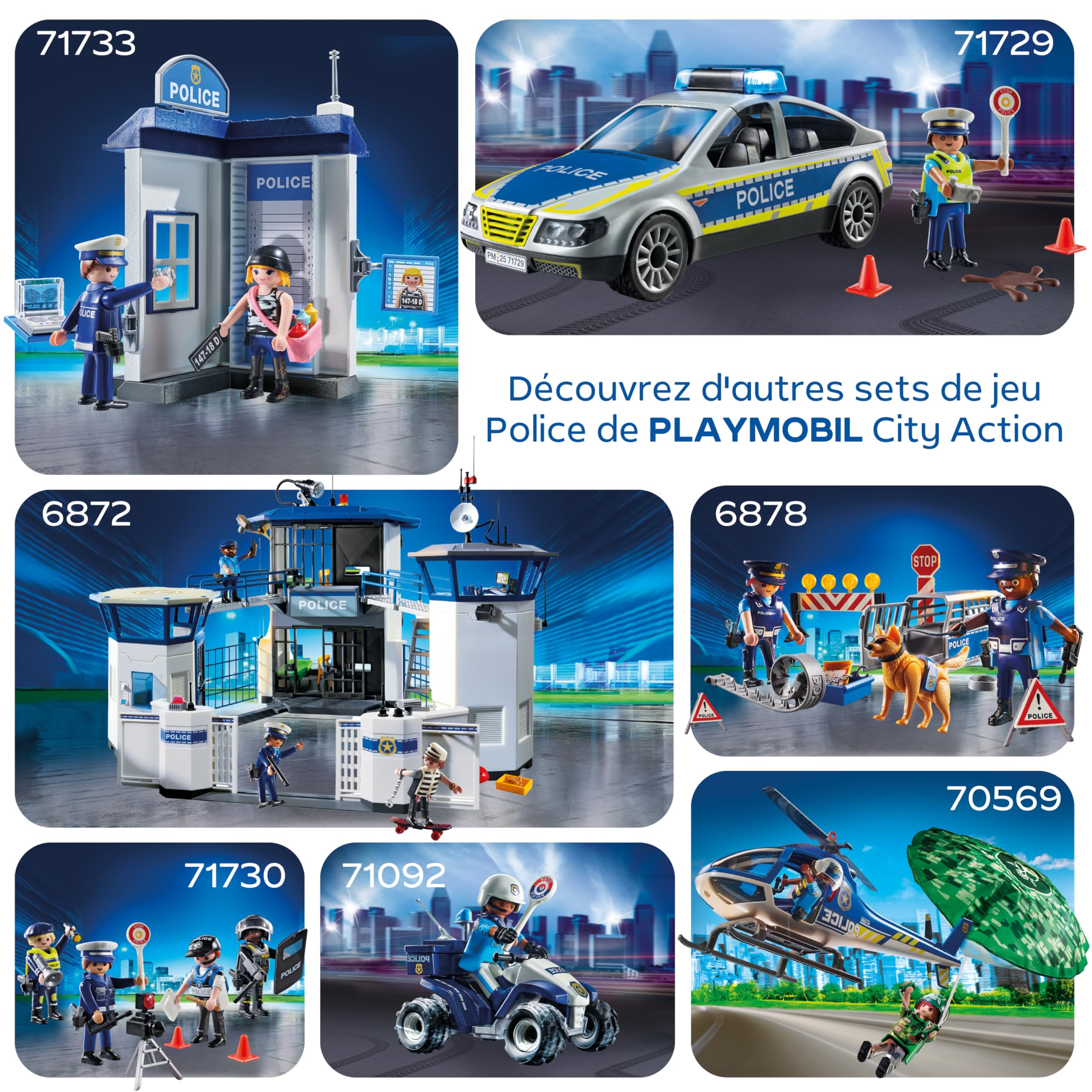 Voiture de Police Playmobil Action Heroes - Patrouille 4 Ans – Image 5