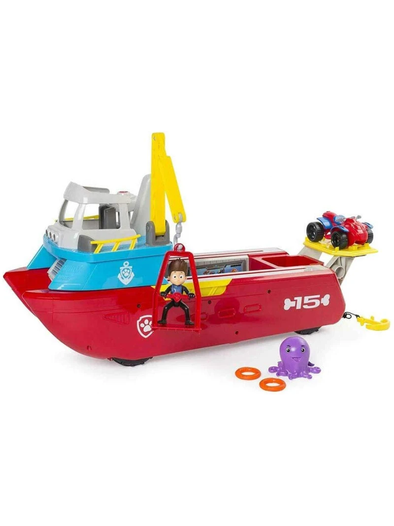 Bateau Pat'Patrouilleur des Mers Pat'Patrouille avec Figurines et Accessoires