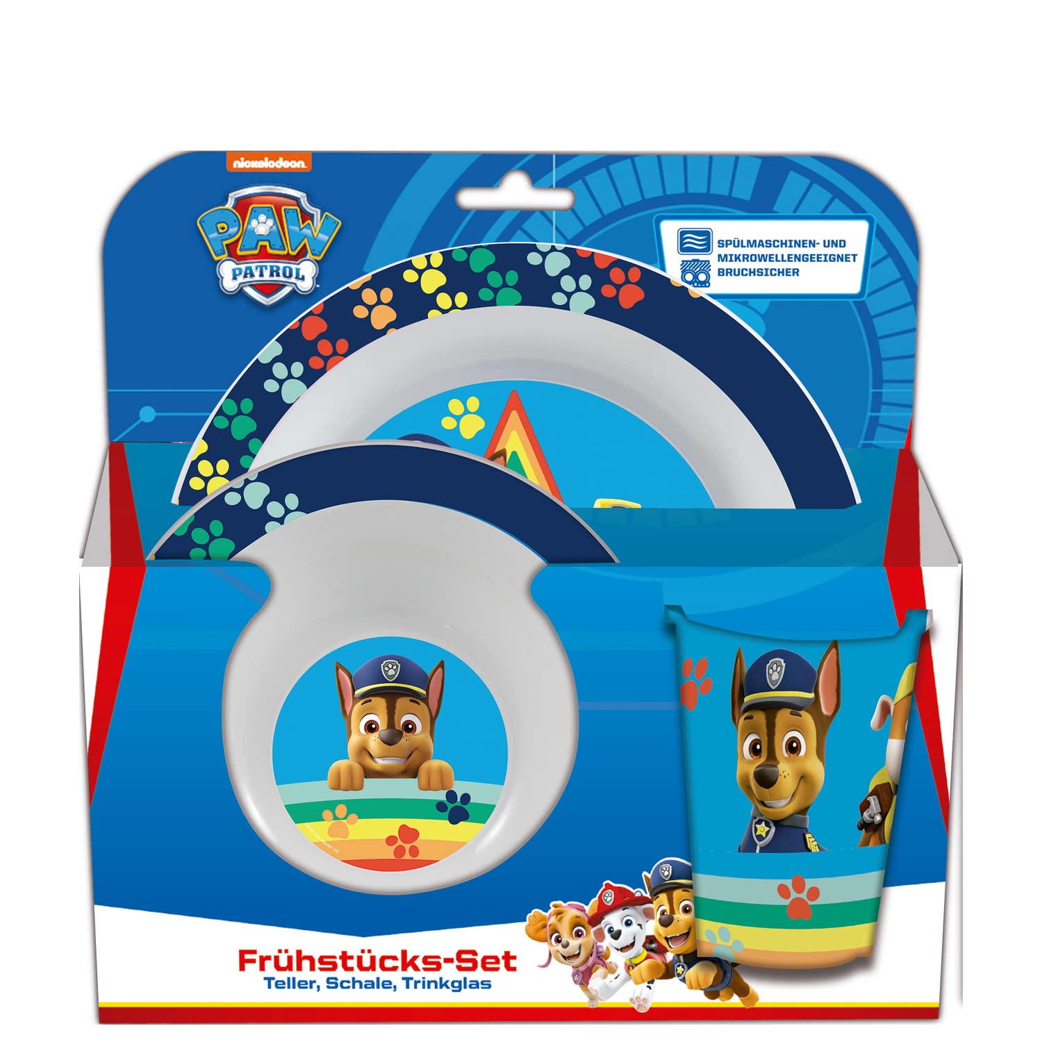 Set de Vaisselle Pat'Patrouille 3 Pièces Assiette Bol Gobelet – Image 6