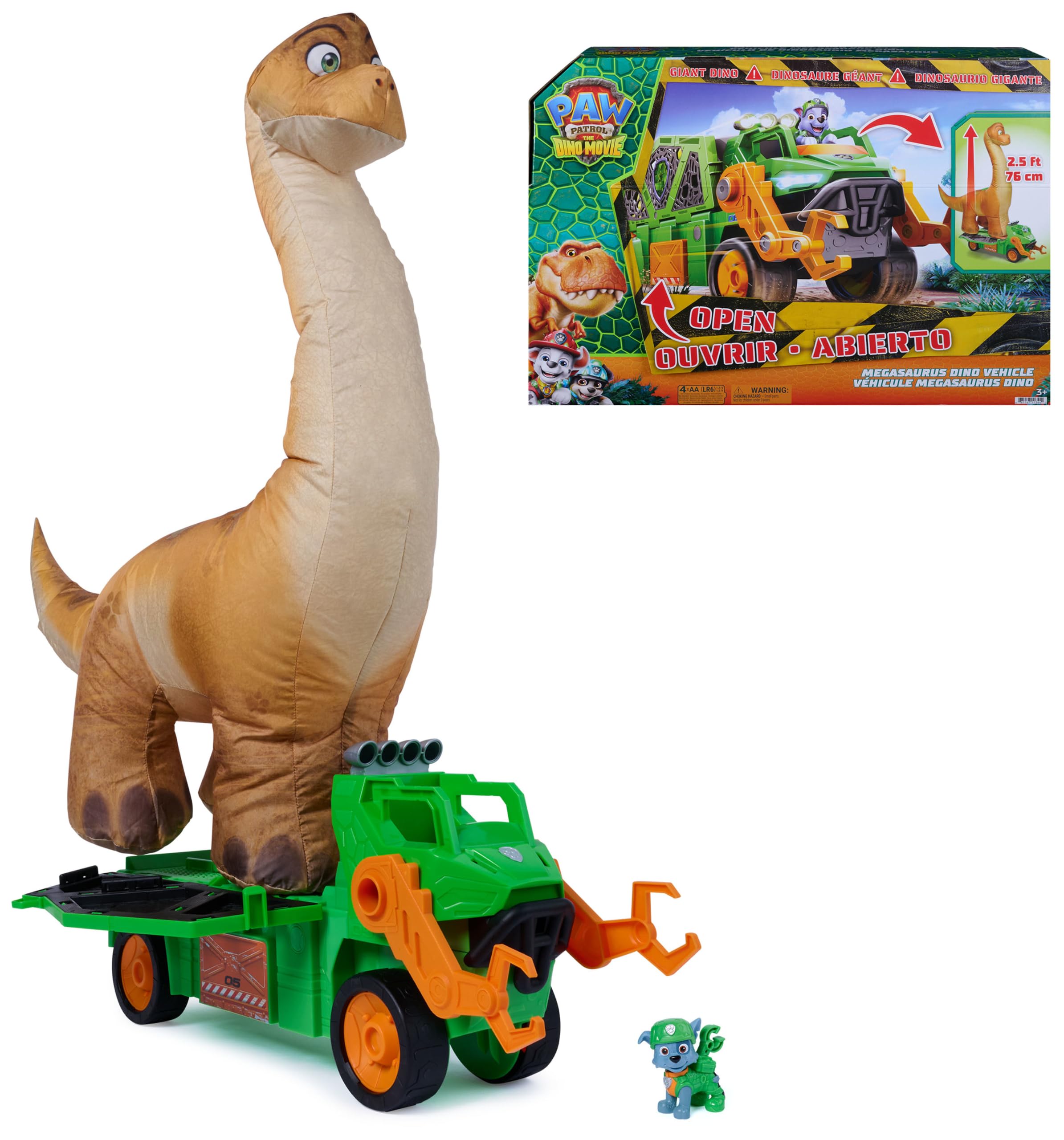 Jouet Mégasaurus Pat'Patrouille Le Film Mission Dino