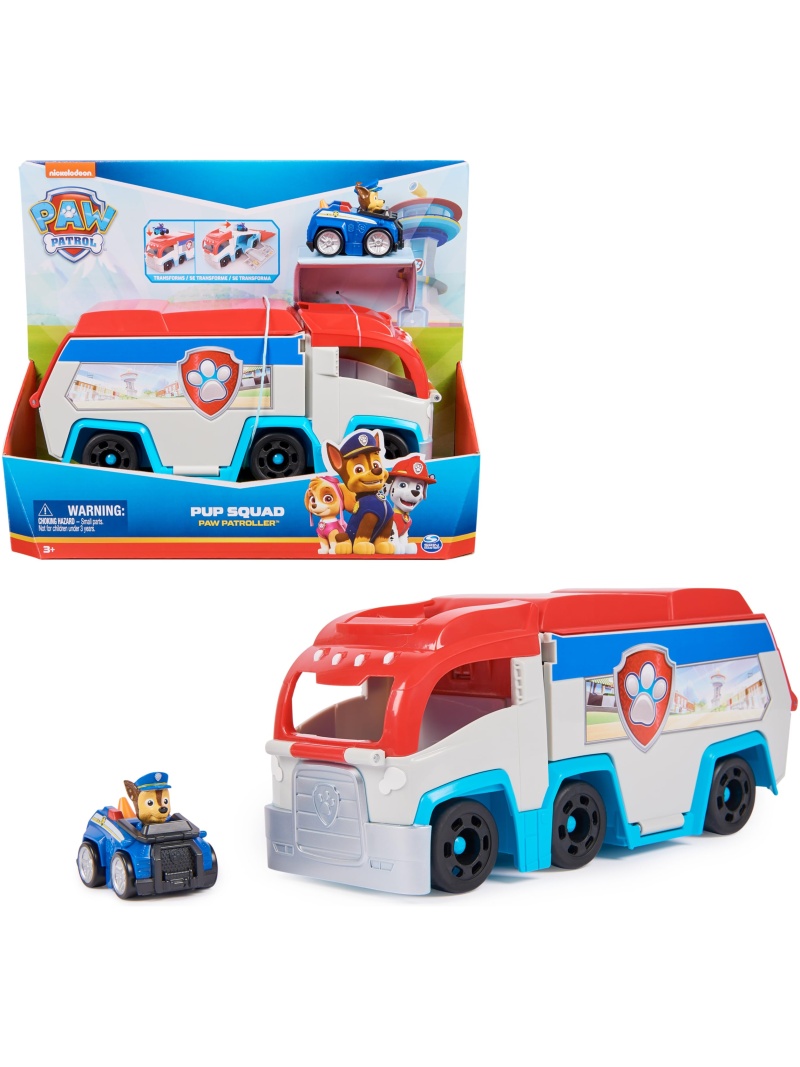 Véhicule Chase Pat'Patrouille - Patrouilleur Pup Squad avec Figurine